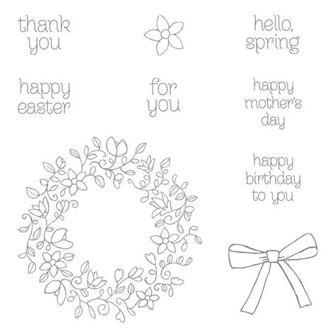 Happy Easter for PPA289 | Wondrous wreath, Stampin up, Stamp