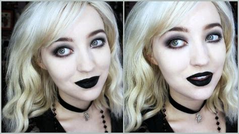 GOTH MAKEUP FOR BEGINNERS! Simple & Quick. - YouTube