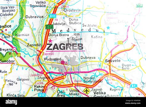 Zagreb Airport Map