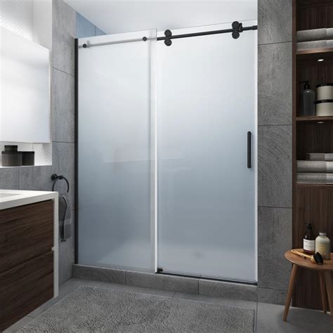 Aston Coraline XL 44 - 48 in. x 80 in. Frameless Sliding Shower Door ...