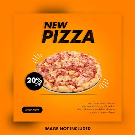 Premium PSD | Restaurant food pizza banner template