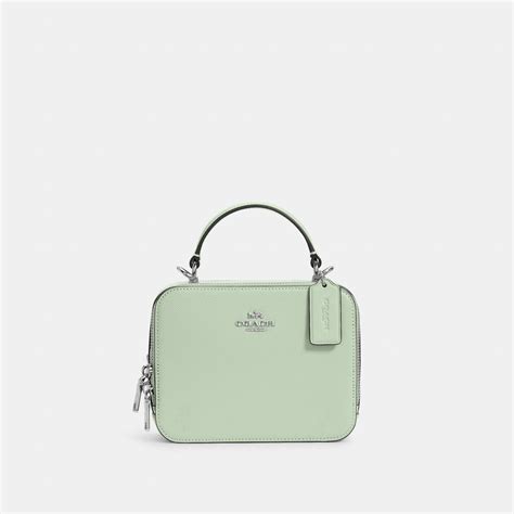 COACH Box Crossbody Bag in Green | Lyst