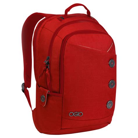 Red backpack PNG image