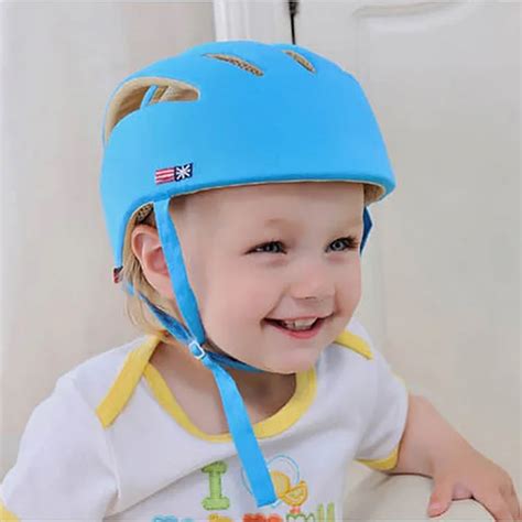 Soft Helmet Kids Baby Safety Protective Helmet Cotton Children Hat Kids Ski Helmet Toddler ...