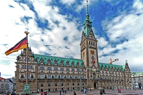 The Hamburg Rathaus Photograph by Pravine Chester