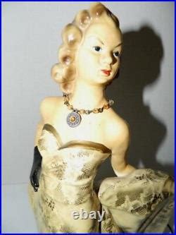 Mid Century Modern Very Rare Porcelain Female Figural TV Bedroom Back Light Lamp | Rare ...