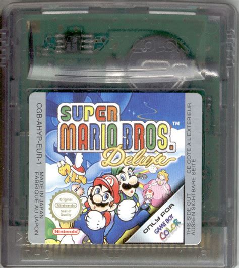 Super Mario Bros. Deluxe (1999) Game Boy Color box cover art - MobyGames