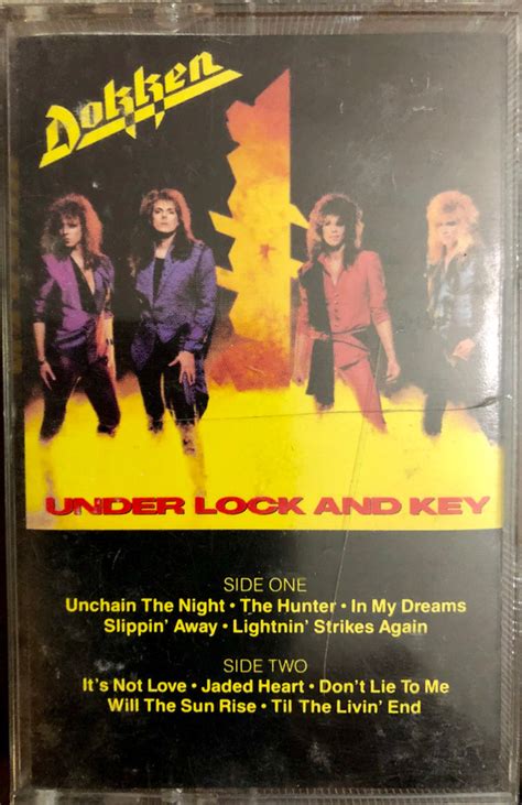 Dokken - Under Lock And Key (1985, SR, Clear, Cassette) | Discogs