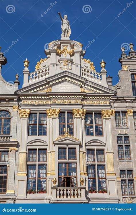 Traditional Belgian Architecture in Brussels Stock Image - Image of architecture, belgium: 58769027