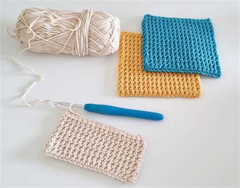 Modern Square Crochet Coasters - My Crochet Space