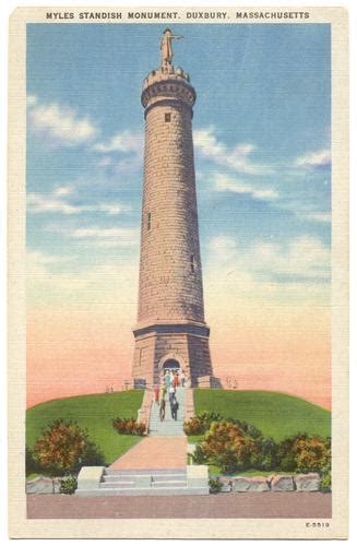 MASSACHUSETTS Duxbury - Miles Standish Monument (E-5519)