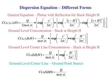 PPT - Dispersion Equation – Different Forms PowerPoint Presentation, free download - ID:20091