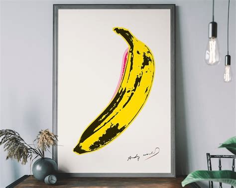 Andy Warhol Banana American Pop Art Vintage Pop Art Print | Etsy