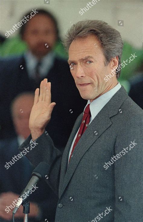 Clint Eastwood Actor Clint Eastwood Takes Editorial Stock Photo - Stock ...