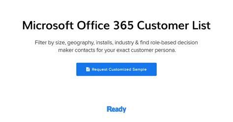 List of 726,855 Microsoft Office 365 Customers