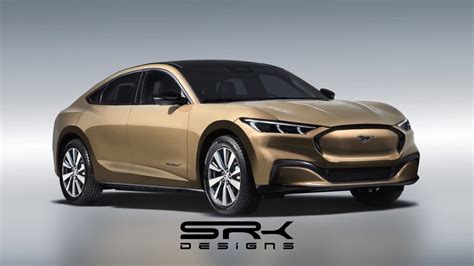 2023 Ford Mustang Mach-E Sedan Imagined as Brass 4-Door Falcon EV ...