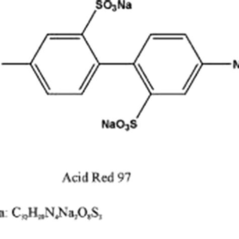 Molecular structure of acid red 97 dye | Download Scientific Diagram