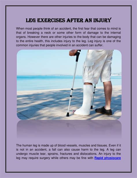 PPT - Leg exercises after an injury PowerPoint Presentation, free download - ID:7747085