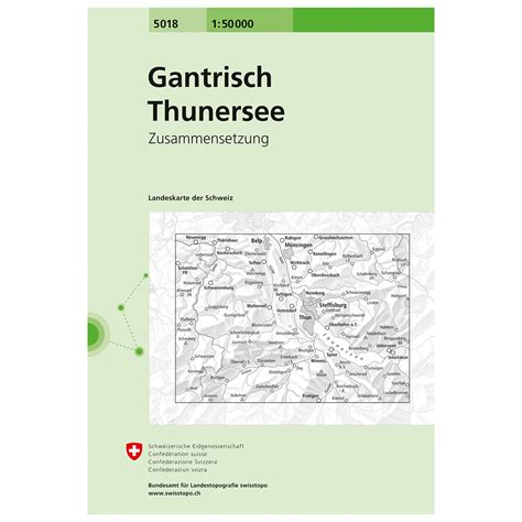 Swisstopo 5018 Gantrisch-Thunersee - Hiking map | Buy online ...