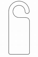 Printable Door Hanger Template sketch template