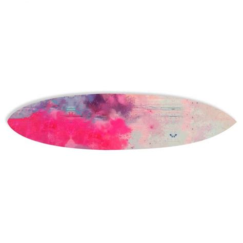 Festival of Colors Surfboard Wall Decor in Hot Pink | Clear Home Design