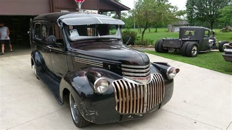 1941 CHEVROLET PANEL TRUCK 41 CHEVY SUBURBAN HOT BAGGED RAT ROD AMBULANCE for sale: photos ...