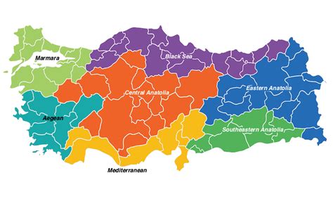 Turkey Map Regions