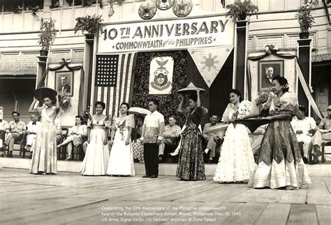 10th Anniversary of the Philippine Commonwealth, Manila, Nov. 15, 1945 ...