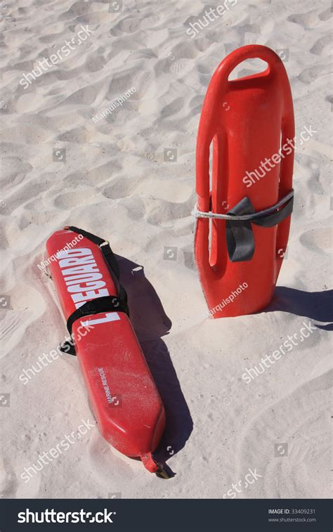 Lifeguard Rescue Equipment On Beach Stock Photo 33409231 | Shutterstock