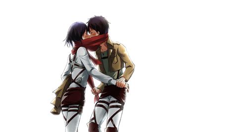 Attack on Titan. Awwwww! Chuuuuuuuu! | Eren and mikasa, Attack on titan levi, Attack on titan