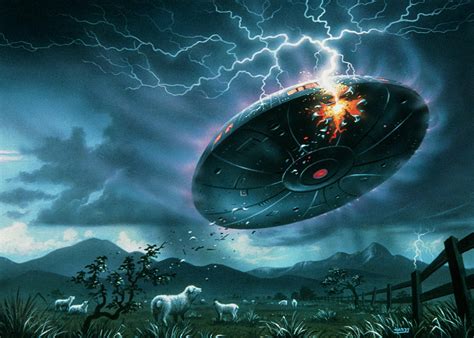 Ufo: The Roswell Incident (artwork) Photograph by David Hardy/science ...