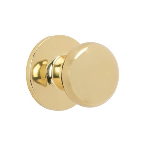 Gatehouse Baron Polished Brass Passage Door Knob at Lowes.com