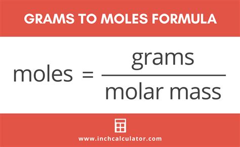 Grams to Moles Calculator - Inch Calculator