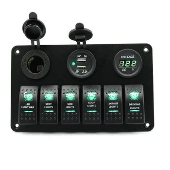 Led Light Rocker Switch Control Panel Switch 12 V,24 V Panels ...