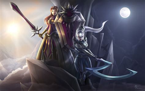 Leona & Diana | Wallpapers & Fan Arts | League Of Legends | LoL Stats