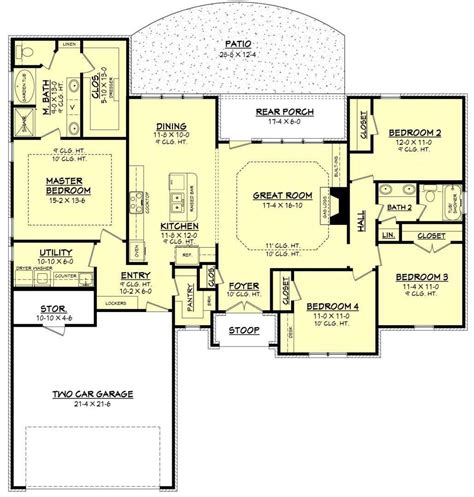4 Bedroom Ranch Style Floor Plans Floorplans Click - vrogue.co