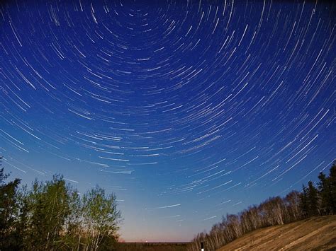 Stars, star trails, night, sky, manitoba, HD wallpaper | Wallpaperbetter