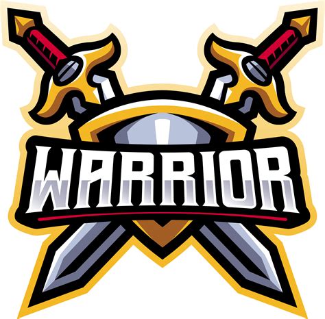 Warriors esport mascot logo design By Visink | TheHungryJPEG