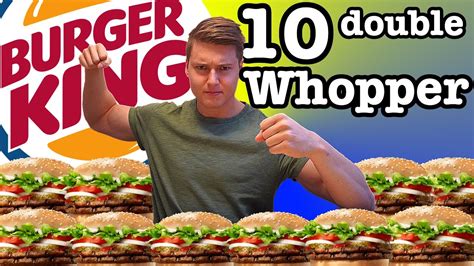 10 Doppel Whopper Challenge | Burger King - YouTube