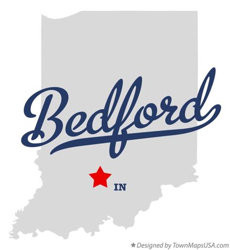 Map of Bedford, IN, Indiana