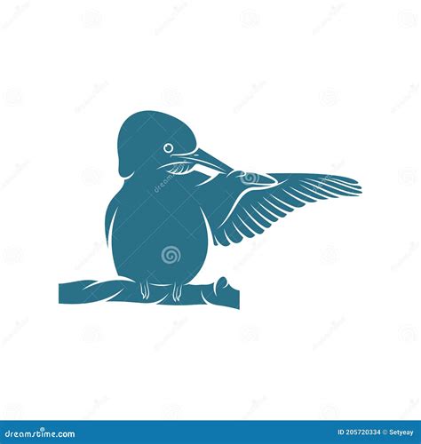 Kingfisher Bird Design Vector Illustration, Creative Kingfisher Bird Logo Design Concepts ...