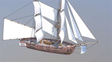 Brig Ship - 3D model by belias [68721dd] - Sketchfab