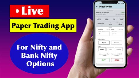 Best Paper Trading App in Option | Bank Nifty and Nifty Option Trading App - YouTube