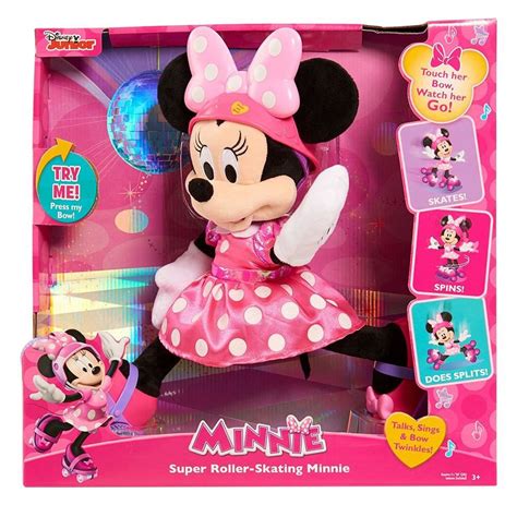 Super Roller Skating Minnie Mouse Plush Children's Toy Doll Ages 3 ...