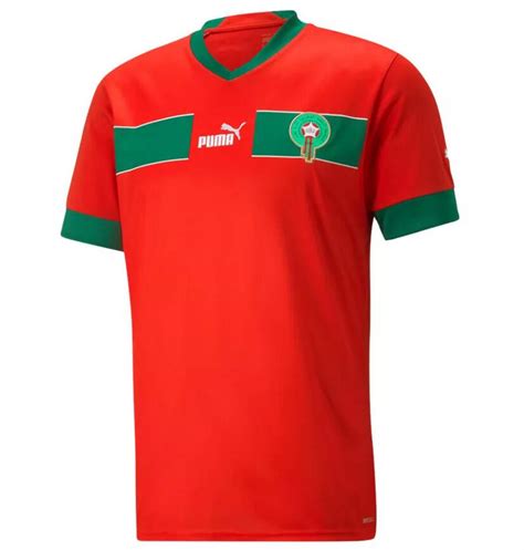 Morocco 2022 World Cup Home Soccer Jersey Model[2216263] | Morocco ...