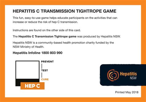 Hepatitis C Transmission Tightrope Game by HepatitisNSW - Issuu