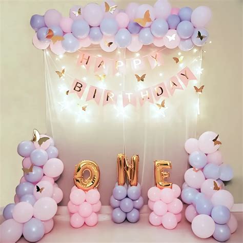 Pastel Butterfly Theme Decor | Balloon Decoration in Chandigarh | TogetherV