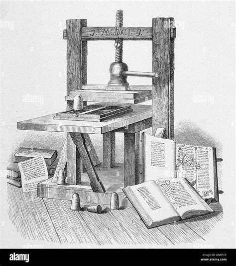 Gutenberg press hi-res stock photography and images - Alamy