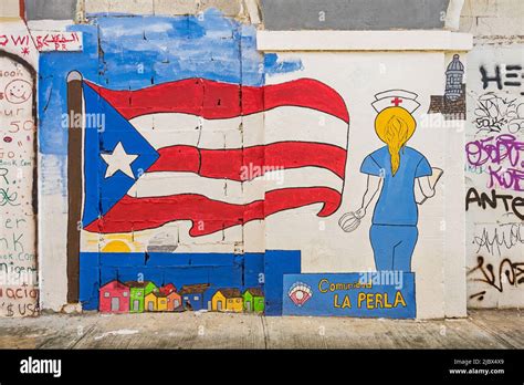 Graffiti in San Juan, Puerto Rico on a sunny day Stock Photo - Alamy