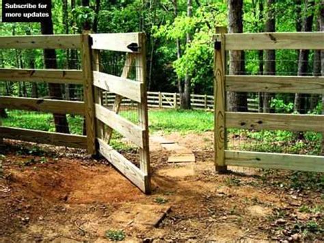 Split Rail Fence Gate Design | Fence Collection And Designs - YouTube